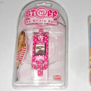 Girls Vintage Rare Adorable Pink Band Fun Fashion Wristwatch